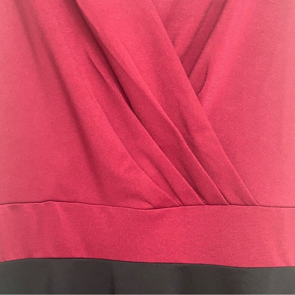 NWT Grace Karin Women’s Burgundy Black Colorblock Sleeveless Dress Size M Party - Picture 3 of 9